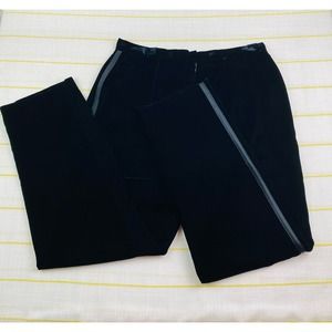 Vie by Victoria Royal Velvet Tuxedo Stripe Pants Women 12 Cocktail Semi Formal